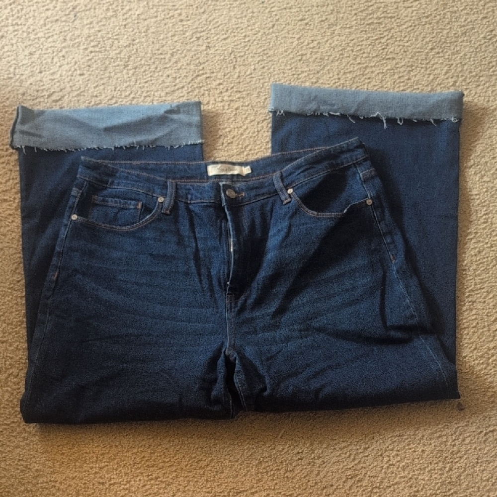 Grace & Emma Denim Wide Leg Jeans Size 20